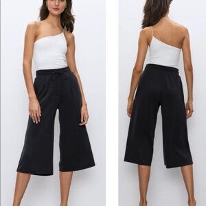 Aritzia The Group Babaton Wide Leg Crop Pant Black